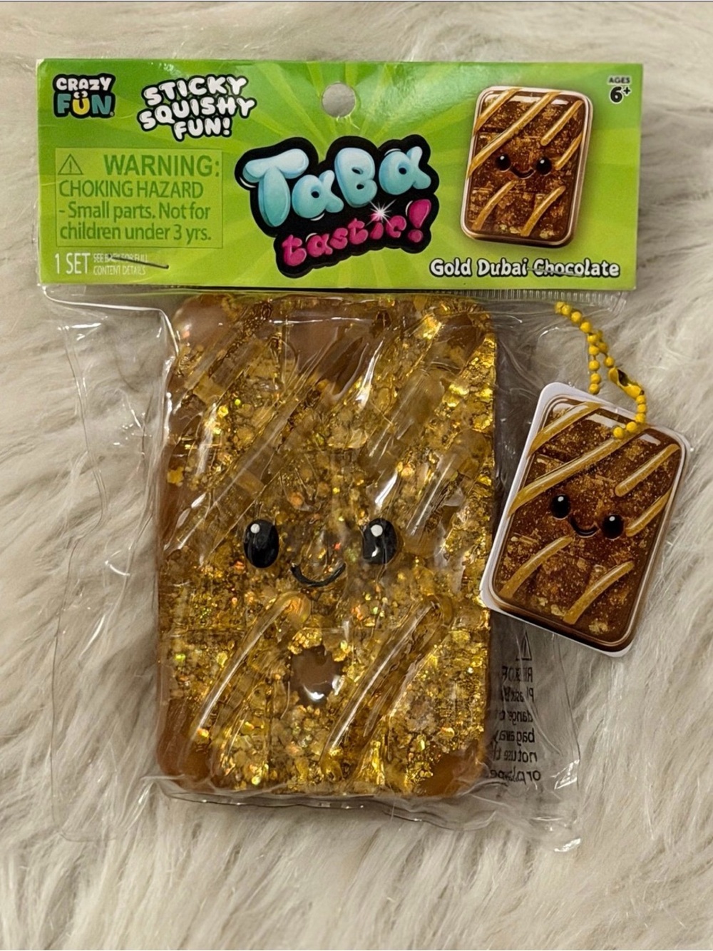 Viral squishy, RMS, crazy fun TaBa Gold Dubai chocolate squshy- Rare